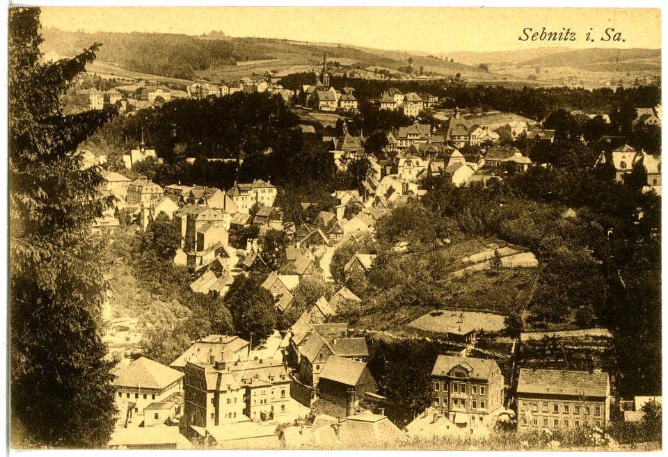 21779-Sebnitz-1920-Blick auf Sebnitz-Brück & Sohn Kunstverlag