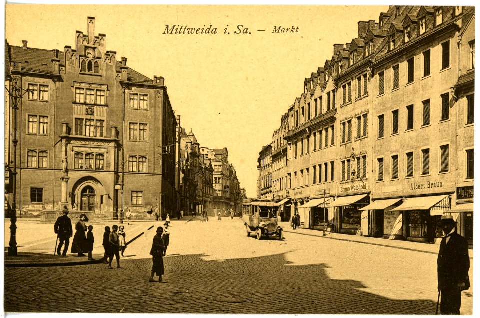 21853-Mittweida-1921-Markt-Brück & Sohn Kunstverlag