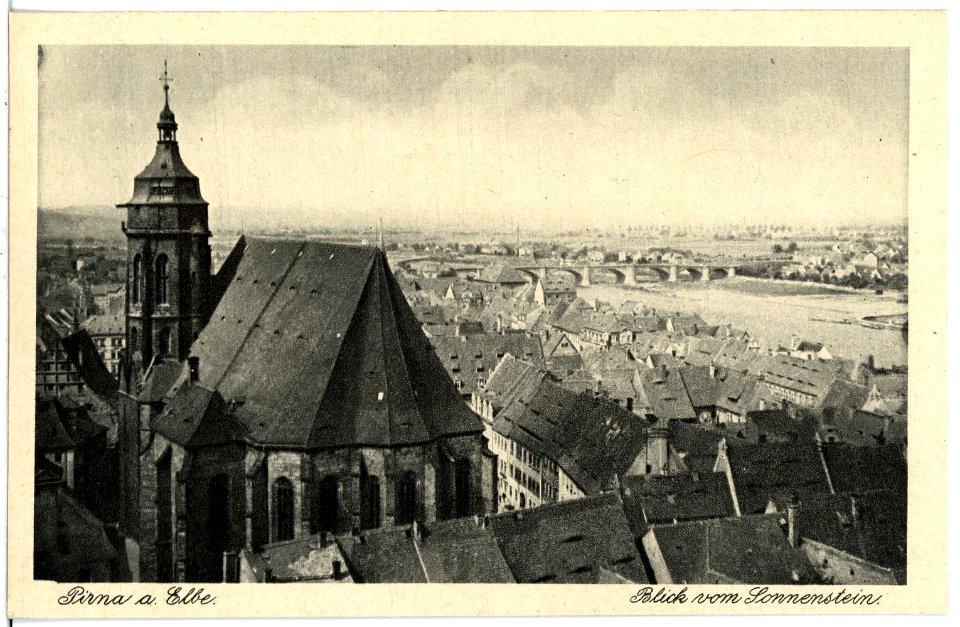 21485-Pirna-1920-Blick auf Pirna-Brück & Sohn Kunstverlag