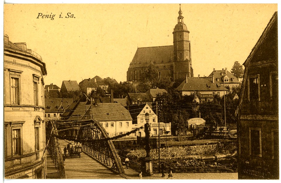21915-Penig-1921-Kirche-Brück & Sohn Kunstverlag