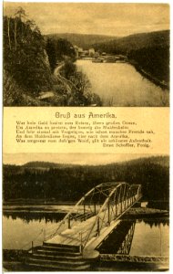 21598-Amerika-1920-Blick auf Amerika und die Zschopaubrücke-Brück & Sohn Kunstverlag