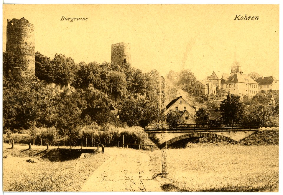 21653-Kohren-1920-Burgruine-Brück & Sohn Kunstverlag