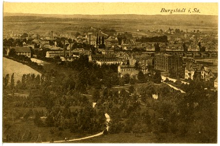 21588-Burgstädt-1920-Blick auf Burgstädt-Brück & Sohn Kunstverlag