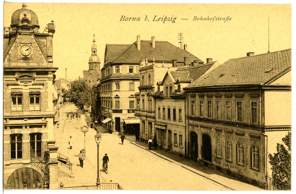 21662-Borna-1920-Bahnhofstraße-Brück & Sohn Kunstverlag