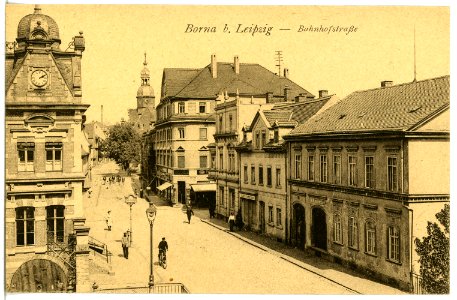 21662-Borna-1920-Bahnhofstraße-Brück & Sohn Kunstverlag