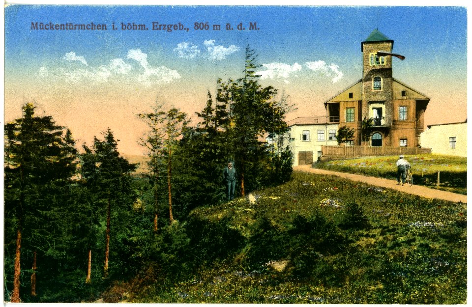 21014-Mückentürmchen-1918-Mückentürmchen bei Krupka-Brück & Sohn Kunstverlag