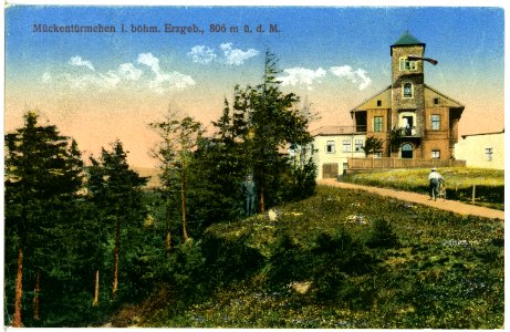 21014-Mückentürmchen-1918-Mückentürmchen bei Krupka-Brück & Sohn Kunstverlag