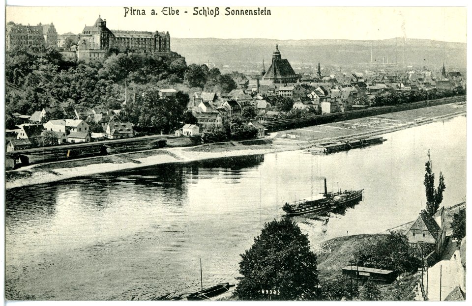 20592-Pirna-1917-Schloß Sonnenstein-Brück & Sohn Kunstverlag