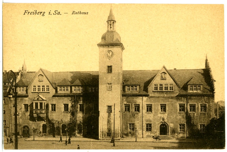 21614-Freiberg-1920-Rathaus-Brück & Sohn Kunstverlag