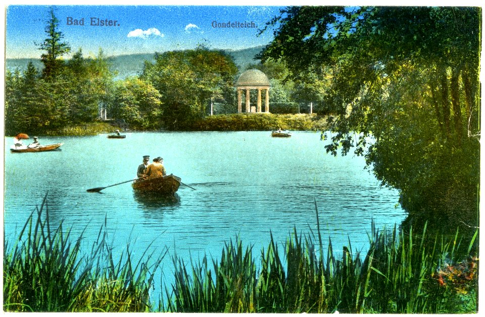 20642-Bad Elster-1917-Gondelteich-Brück & Sohn Kunstverlag