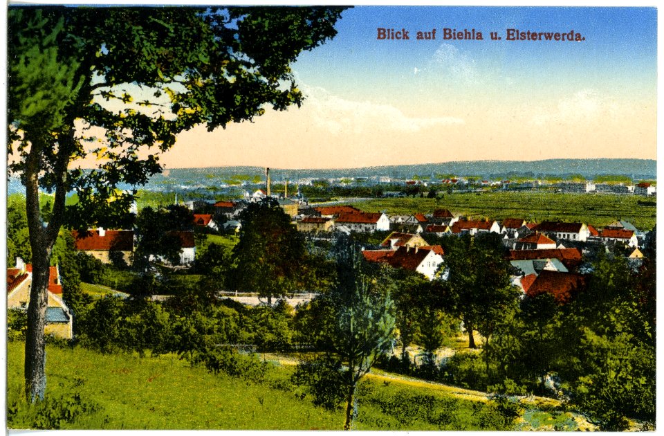 20846-Elsterwerda-1918-Blick auf Biehla und Elsterwerda-Brück & Sohn Kunstverlag