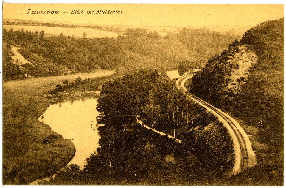 21917-Lunzenau-1921-Blick ins Muldental-Brück & Sohn Kunstverlag