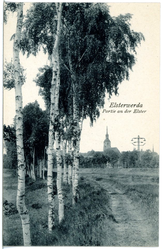 20834-Elsterwerda-1918-Partie an der Elster-Brück & Sohn Kunstverlag