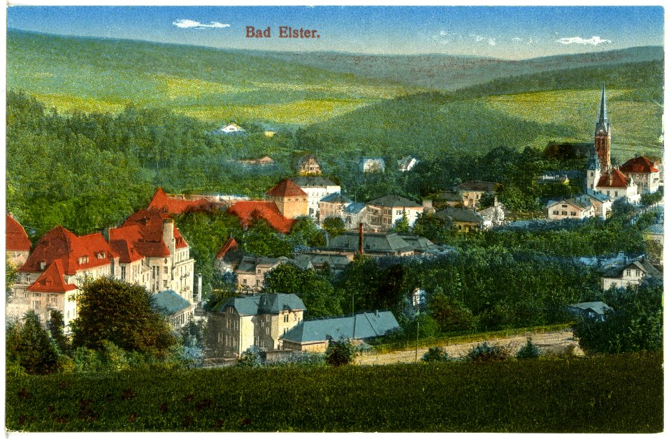 20646-Bad Elster-1917-Blick auf Bad Elster-Brück & Sohn Kunstverlag