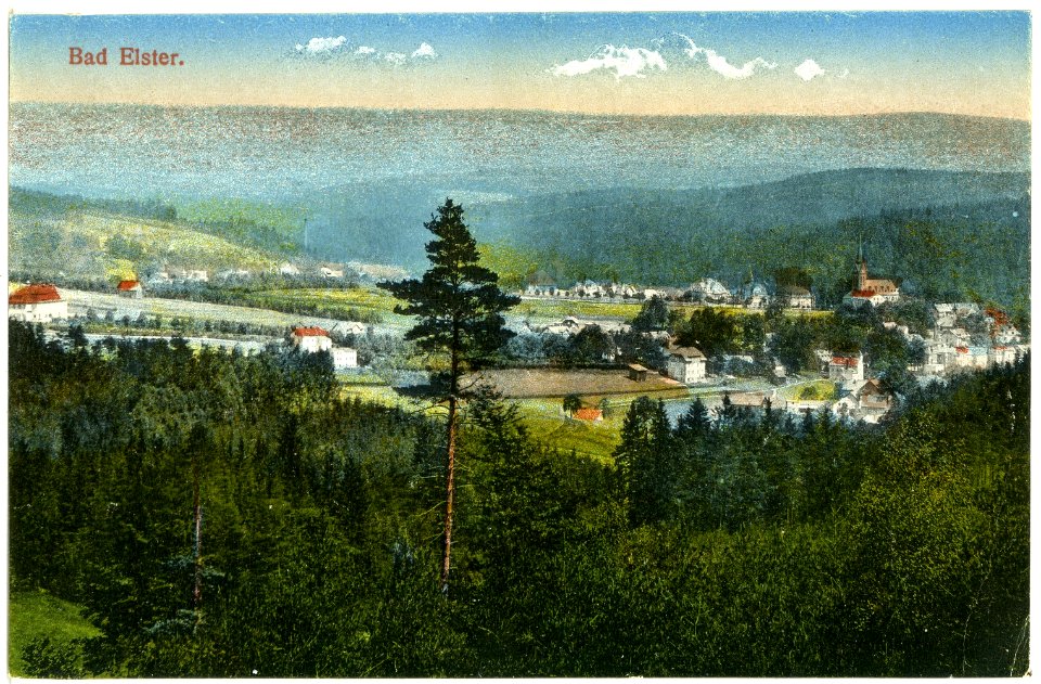 20632-Bad Elster-1917-Blick auf Bad Elster-Brück & Sohn Kunstverlag