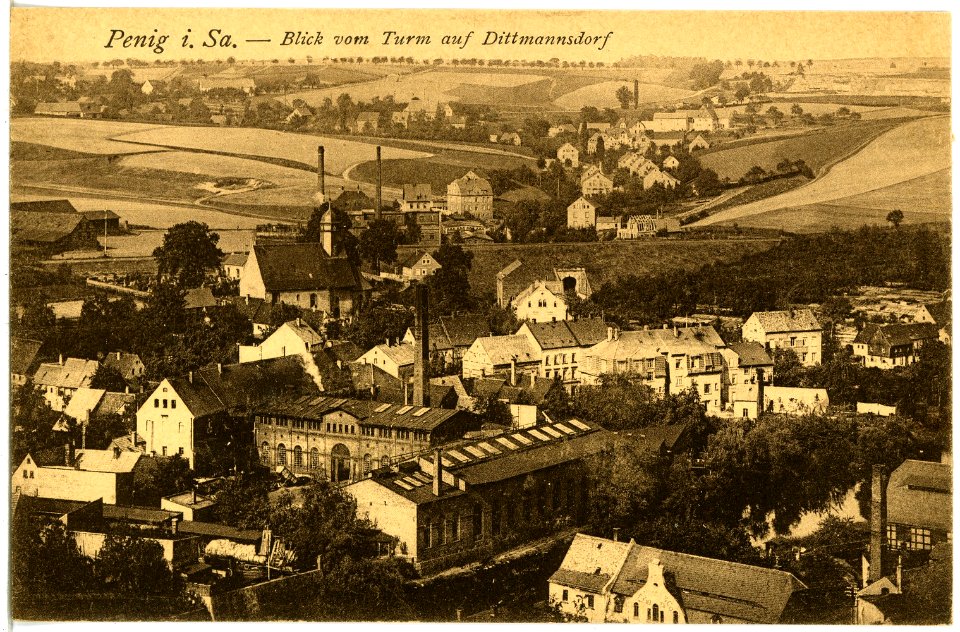 21913-Penig-1921-Blick auf Penig und Dittmannsdorf-Brück & Sohn Kunstverlag