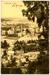 21777-Sebnitz-1920-Blick auf Sebnitz-Brück & Sohn Kunstverlag