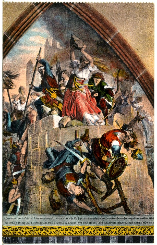 21945-Meißen-1921-Gemälde im Schloß Albrechtsburg-Brück & Sohn Kunstverlag