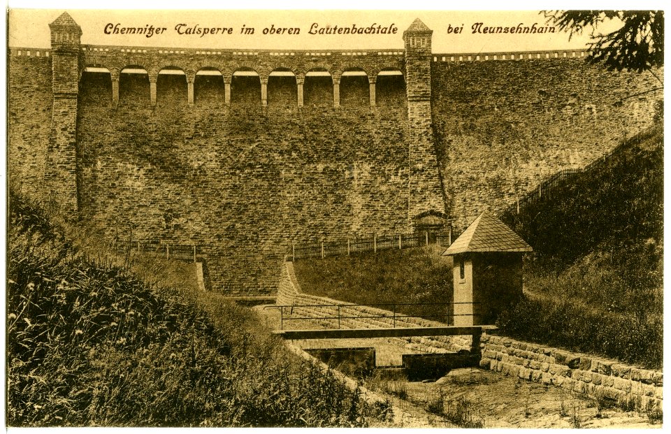 21071-Neunzehnhain-1918-Chemnitzer Talsperre im oberen Lautenbachtale-Brück & Sohn Kunstverlag