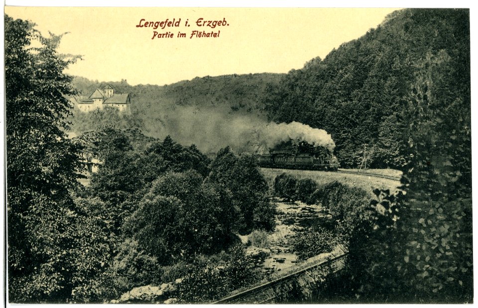 21077-Lengefeld-1918-Im Flöhatal-Brück & Sohn Kunstverlag