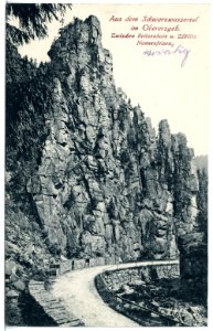 21065-Schwarzwassertal-1918-Nonnenfelsen-Brück & Sohn Kunstverlag