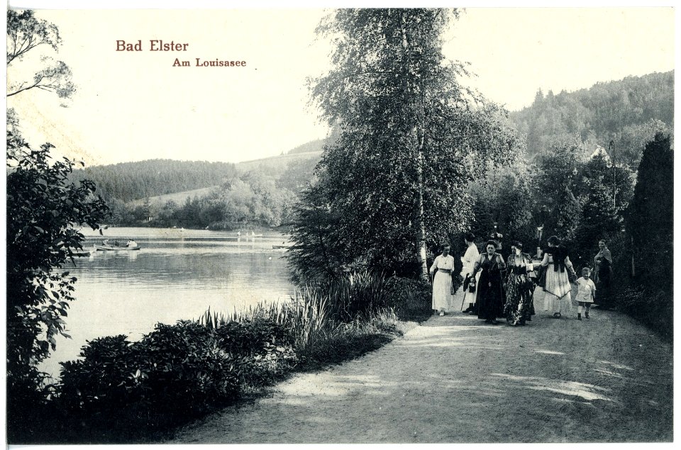 20537-Bad Elster-1917-Am Louisasee-Brück & Sohn Kunstverlag