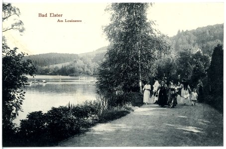 20537-Bad Elster-1917-Am Louisasee-Brück & Sohn Kunstverlag