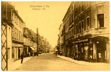 21902-Glauchau-1921-Leipziger Straße-Brück & Sohn Kunstverlag