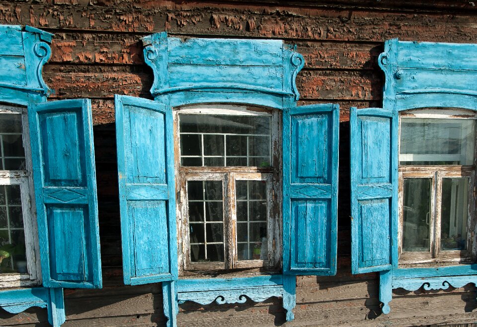 Irkutsk shutters architecture