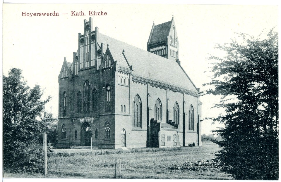 20680-Hoyerswerda-1917-Katholische Kirche-Brück & Sohn Kunstverlag