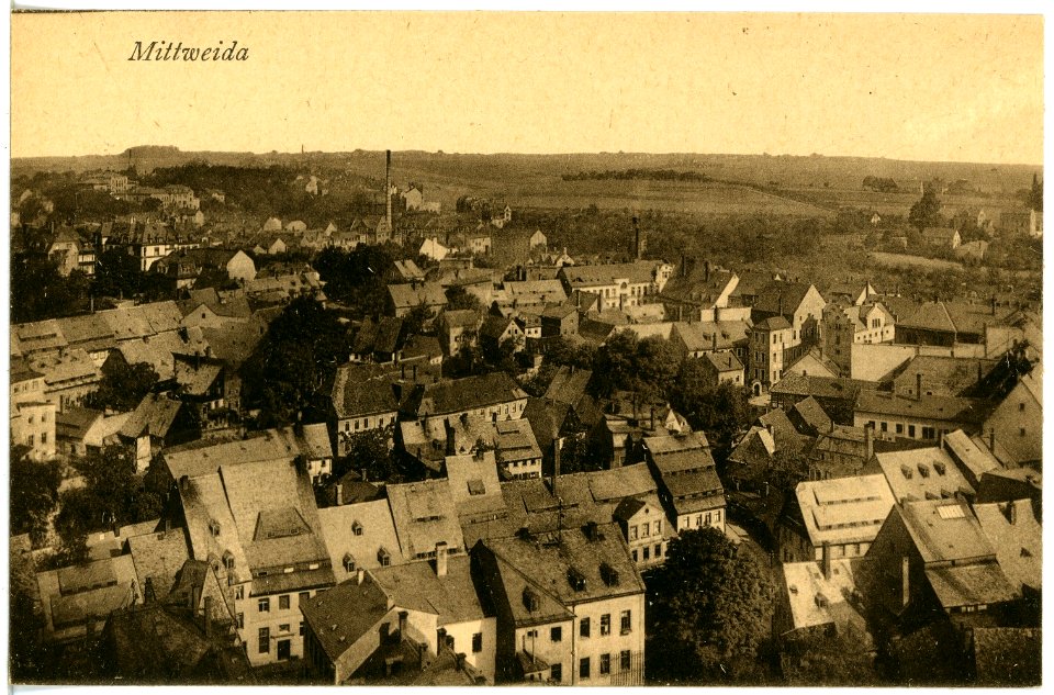 20865-Mittweida-1918-Blick vom Kirchturm-Brück & Sohn Kunstverlag