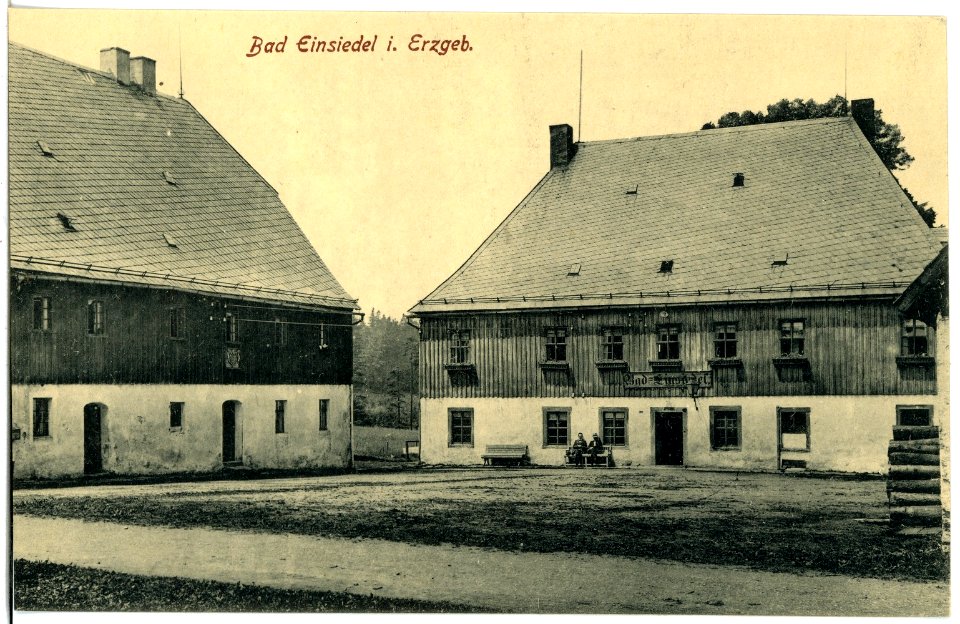 21121-Deutsch-Einsiedel-1919-Ortsansicht-Brück & Sohn Kunstverlag