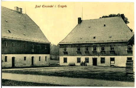 21121-Deutsch-Einsiedel-1919-Ortsansicht-Brück & Sohn Kunstverlag