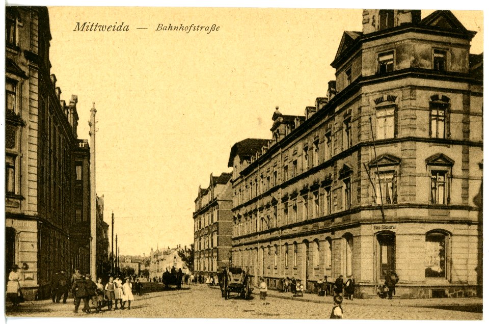 20870-Mittweida-1918-Bahnhofstraße-Brück & Sohn Kunstverlag
