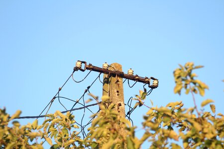 The voltage energy network wires photo