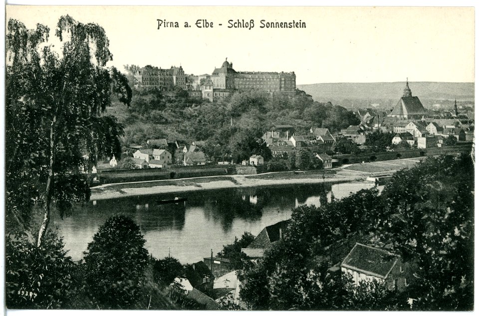 20589-Pirna-1917-Schloß Sonnenstein-Brück & Sohn Kunstverlag