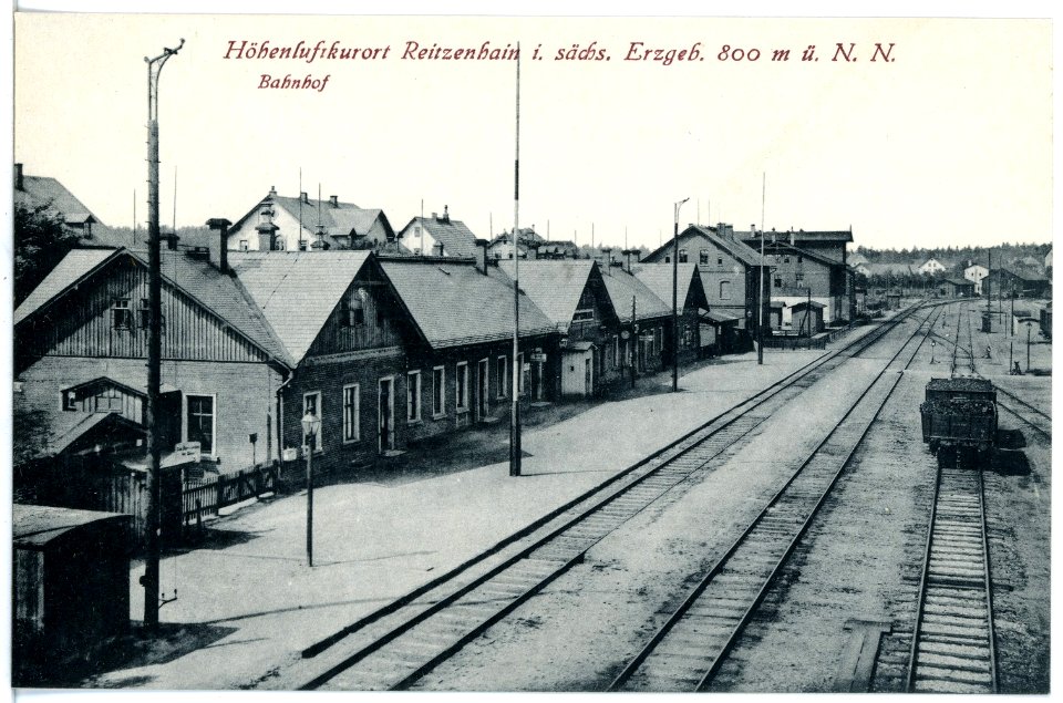 21091-Reitzenhain-1918-Bahnhof-Brück & Sohn Kunstverlag