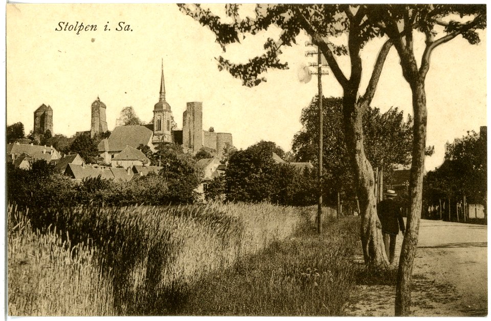 21753-Stolpen-1920-Blick auf Stolpen-Brück & Sohn Kunstverlag