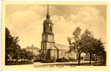 21015-Frauenstein-1918-Markt und Kirche-Brück & Sohn Kunstverlag