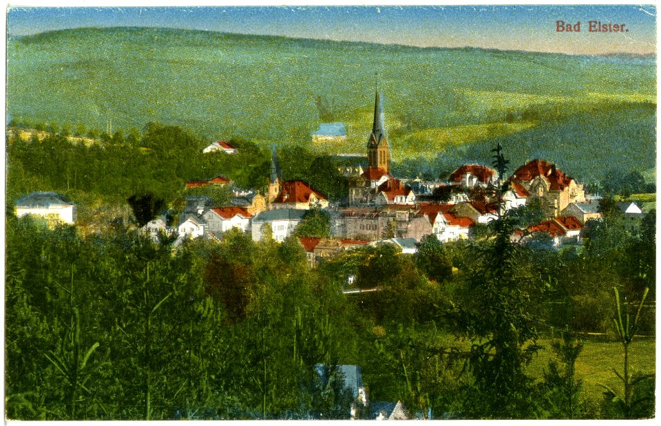 20639-Bad Elster-1917-Blick auf Bad Elster-Brück & Sohn Kunstverlag