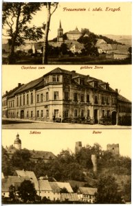 21020-Frauenstein-1918-Gasthaus, Schloß und Ruine-Brück & Sohn Kunstverlag