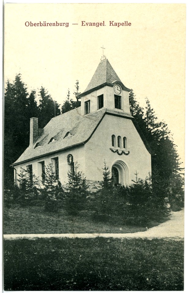 20649-Oberbärenburg-1917-Evangelische Kapelle-Brück & Sohn Kunstverlag