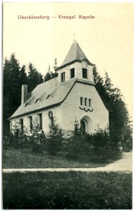 20649-Oberbärenburg-1917-Evangelische Kapelle-Brück & Sohn Kunstverlag