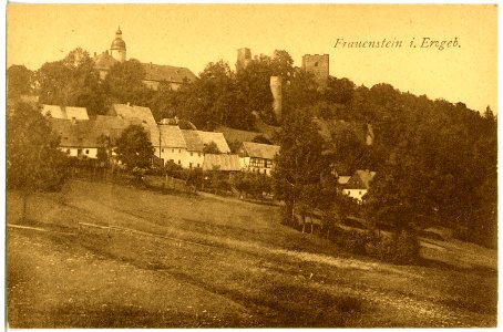 21937-Frauenstein-1921-Blick auf Frauenstein-Brück & Sohn Kunstverlag