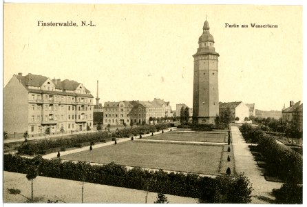 20687-Finsterwalde-1917-Am Wasserturm-Brück & Sohn Kunstverlag