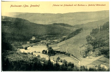 21138-Neuhausen-1919-Bahnhof Dittersbach-Brück & Sohn Kunstverlag