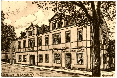 20809-Olbernhau-1918-Cafe Göhlitzer-Brück & Sohn Kunstverlag