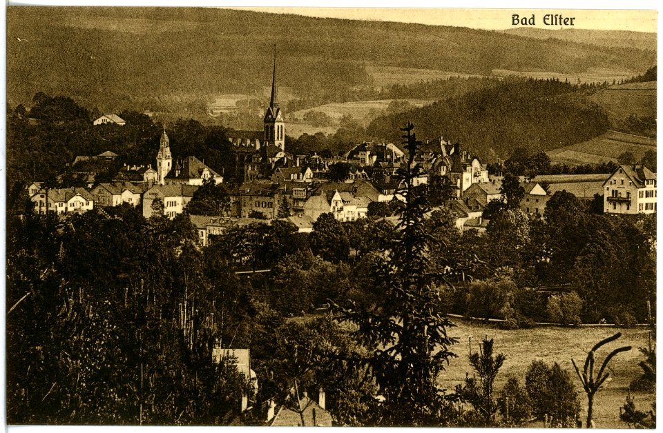 20535-Bad Elster-1917-Blick auf Bad Elster-Brück & Sohn Kunstverlag