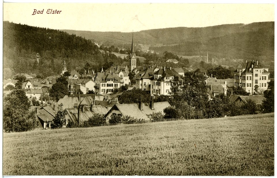 20619-Bad Elster-1917-Blick auf Bad Elster-Brück & Sohn Kunstverlag