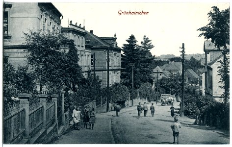 21166-Grünhainichen-1919-Straße-Brück & Sohn Kunstverlag
